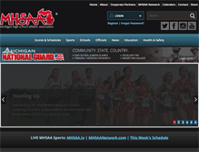 Tablet Screenshot of mhsaa.com